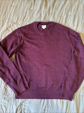 Boys Crewneck Sweater - Plum